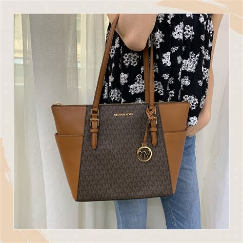 Michael Michael Kors Apricot Carter LG TZ Tote 